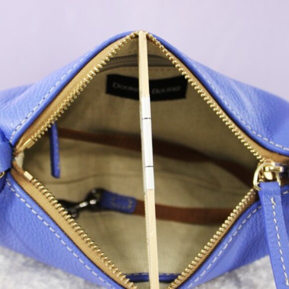 Dooney & Bourke Buffy Crossbody - PIPI Blue Pebble Leather Bag NWT - Picture 5 of 13